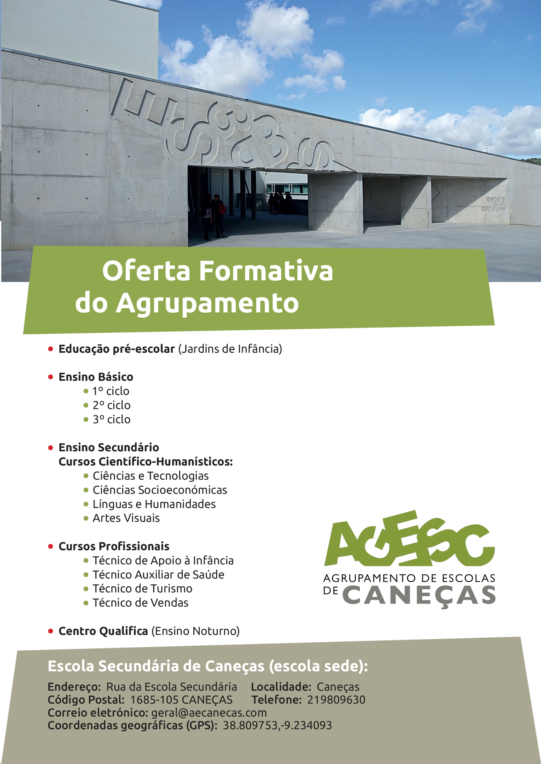 folheto oferta formativa 2019