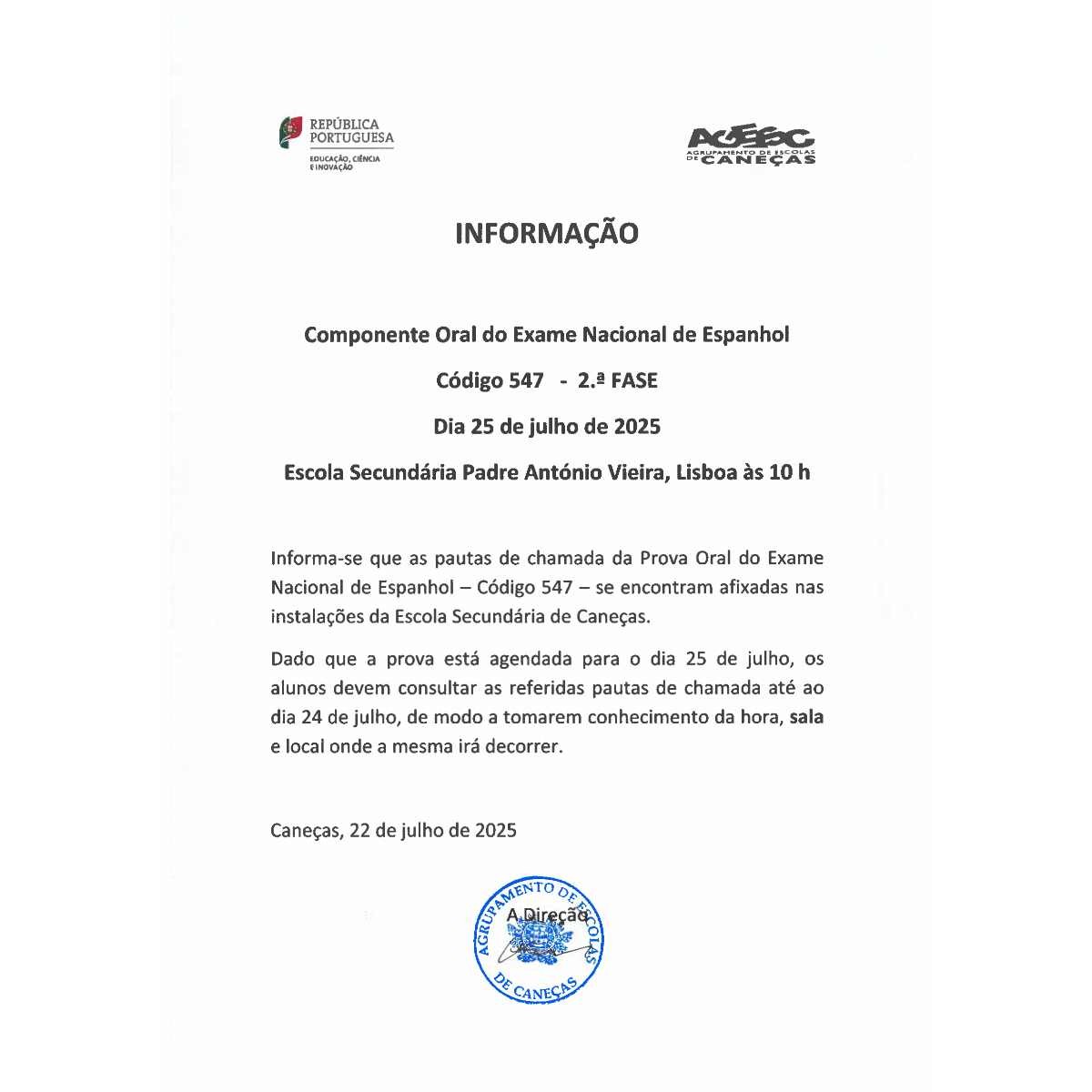 Exame Espanhol 547 2 Fase 1