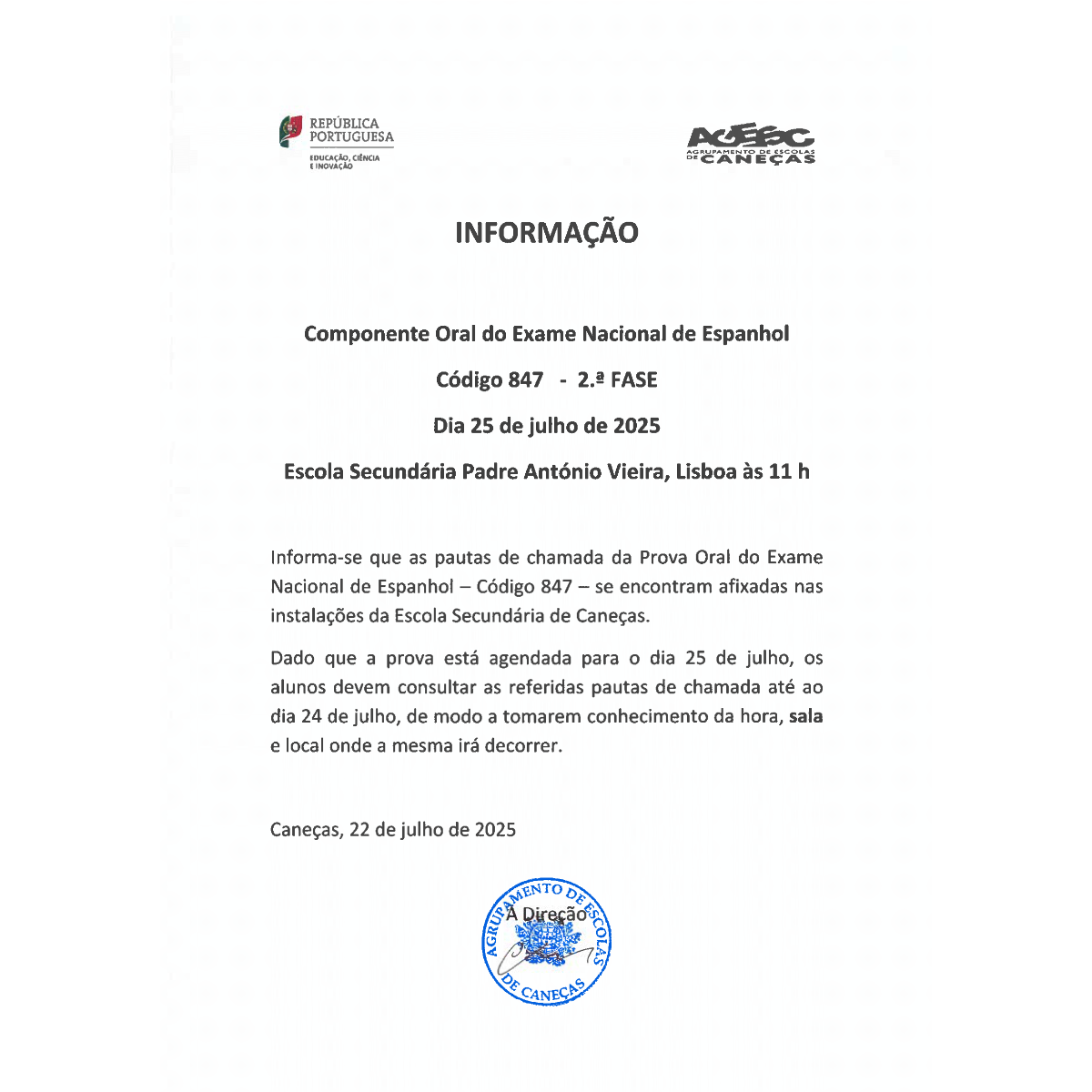 Exame Espanhol 847 2 Fase 1