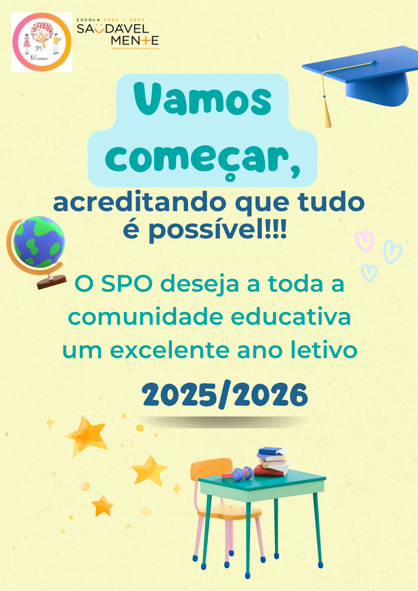 Cartaz Boas Vindas 25 26 1
