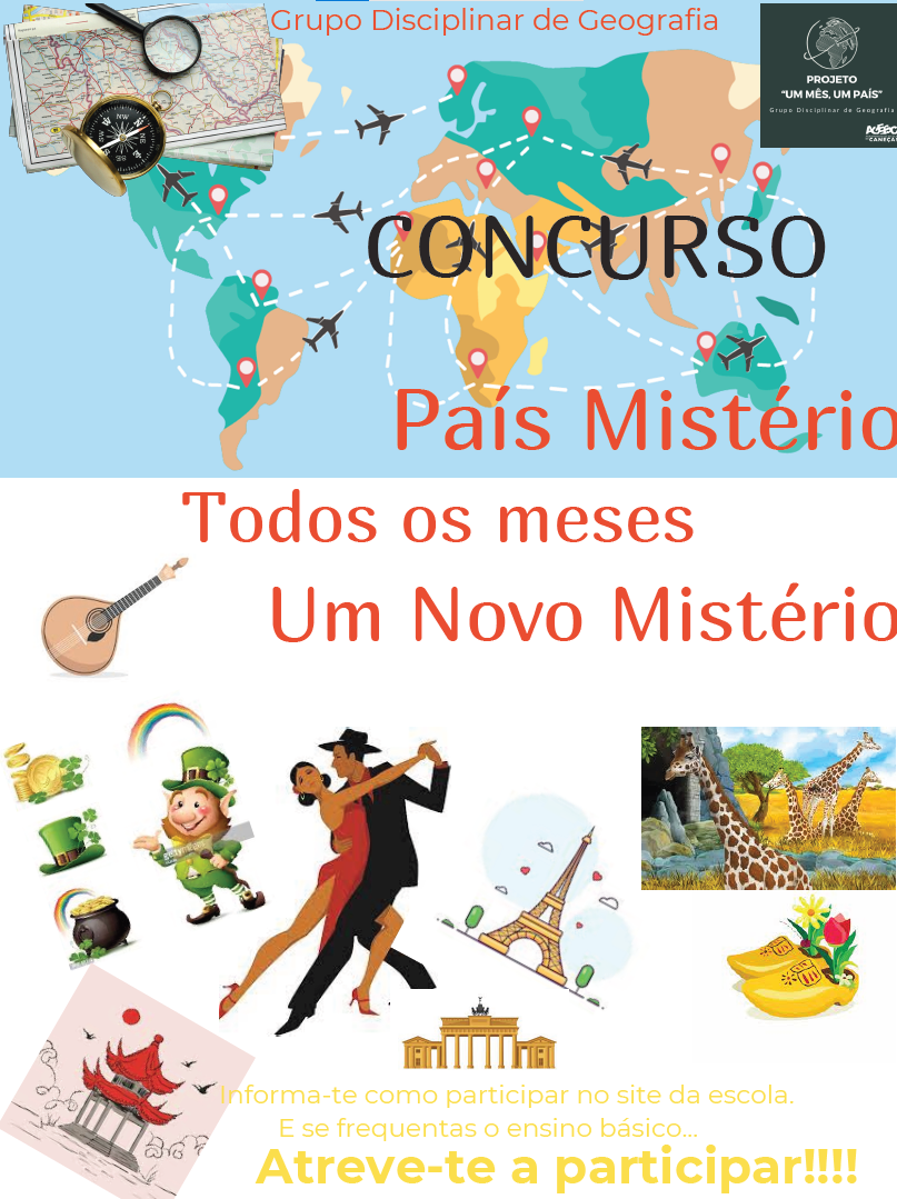 projeto um mes um pais cartaz ensino basico