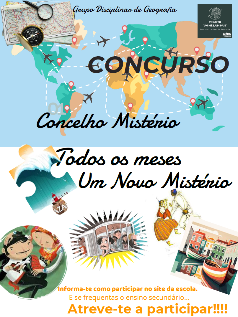 projeto um mes um pais cartaz ensino secundario